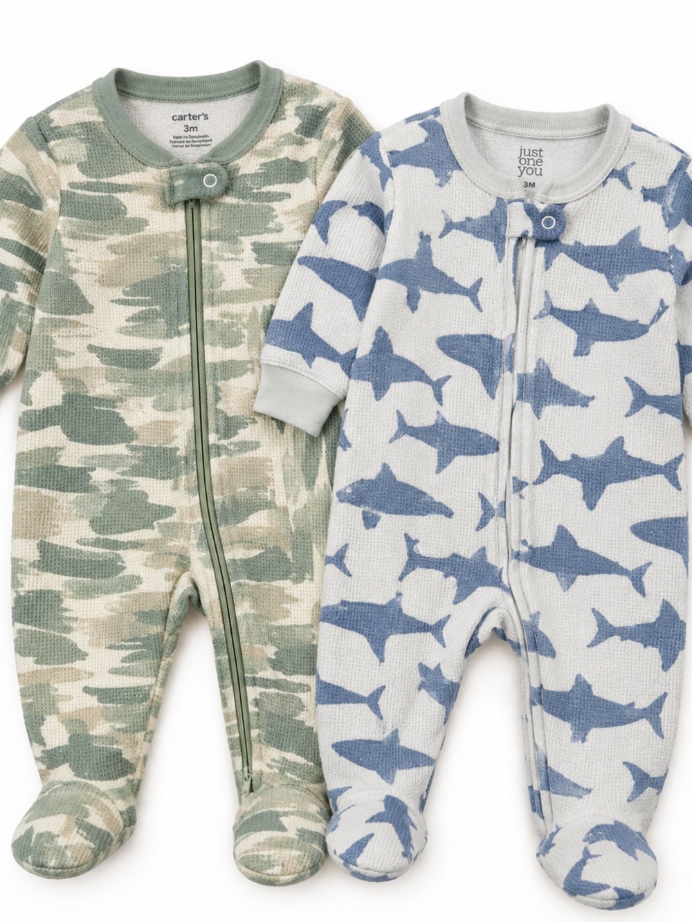 Carter's Green Camo Footed One-Piece